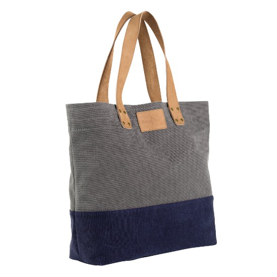 Cole Haan Kittery Point Tote Grey/Peacoat Canvas Outlet Online