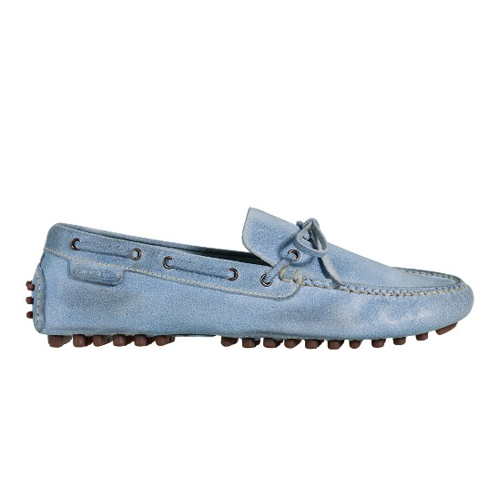 Cole Haan Air Grant Driving Moccasin Ashley Blue Suede Outlet Online