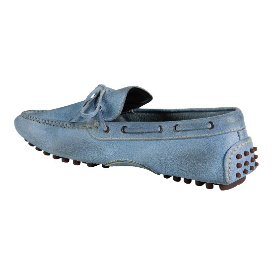 Cole Haan Air Grant Driving Moccasin Ashley Blue Suede Outlet Online