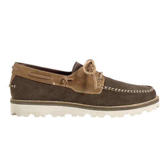 Cole Haan Air Bretton Boat Grey Suede/Tan Outlet Online