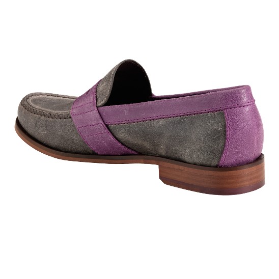 Cole Haan Air Monroe Penny Smoke Suede/Hibiscus Suede Outlet Online