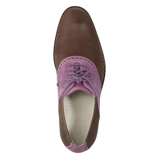 Cole Haan Air Colton Saddle Oxford Dusty Brown/Hibiscus Outlet Online