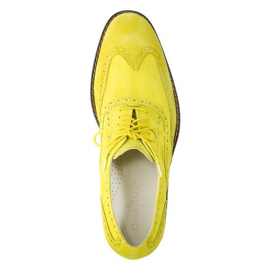 Cole Haan Air Colton Casual Wingtip Yellow/Yellow Nubuck Outlet Online