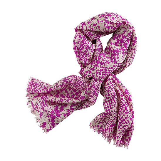 Cole Haan Python Print Scarf White Pine/Beet Outlet Online