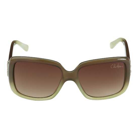 Cole Haan Acetate Rectangle w/Metal Links Sunglasses Moss Fade Outlet Online