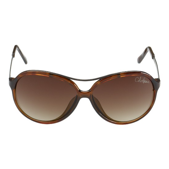 Cole Haan Plastic Aviator Lens Logo Sunglasses Tortoise Outlet Online