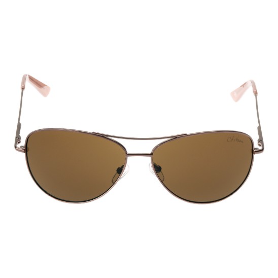Cole Haan Metal Aviator w/Logo Sunglasses Bronze Outlet Online