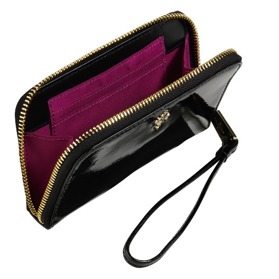 Cole Haan Jitney Electronic Wristlet Black Patent Outlet Online