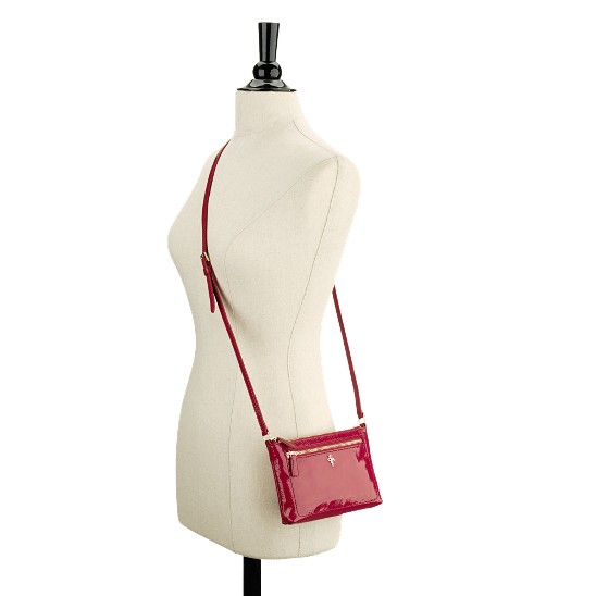 Cole Haan Jitney Ali Mini Crossbody Tango Red Patent Outlet Online