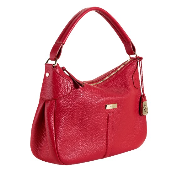 Cole Haan Village Small Rounded Hobo Tango Red Outlet Online