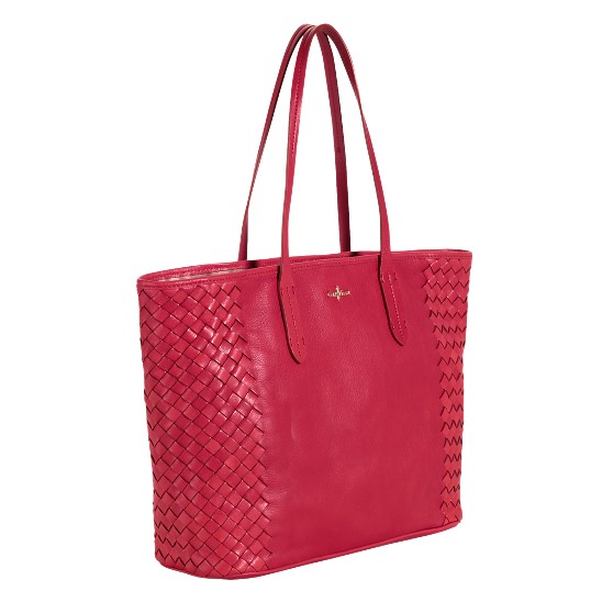Cole Haan Victoria Leather Tote Tango Red Outlet Online