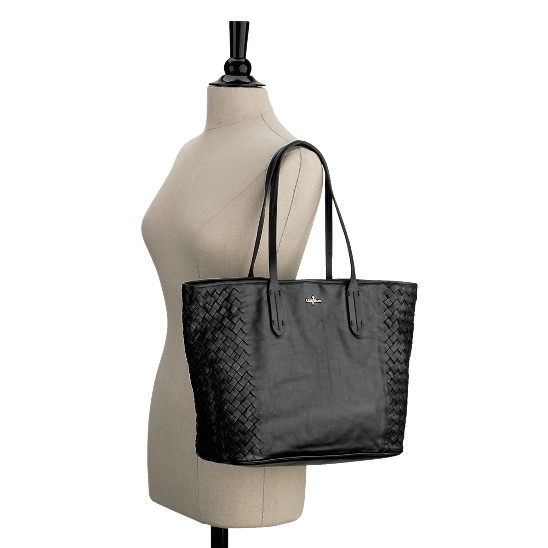 Cole Haan Victoria Leather Tote Black Outlet Online