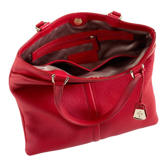Cole Haan Village Marcy Market Tote Tango Red Outlet Online