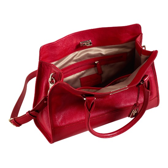 Cole Haan Vintage Valise Kendra E/W Tote Tango Red Outlet Online