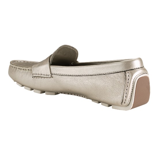 Cole Haan Air Sadie Driver White Gold Metallic Outlet Online