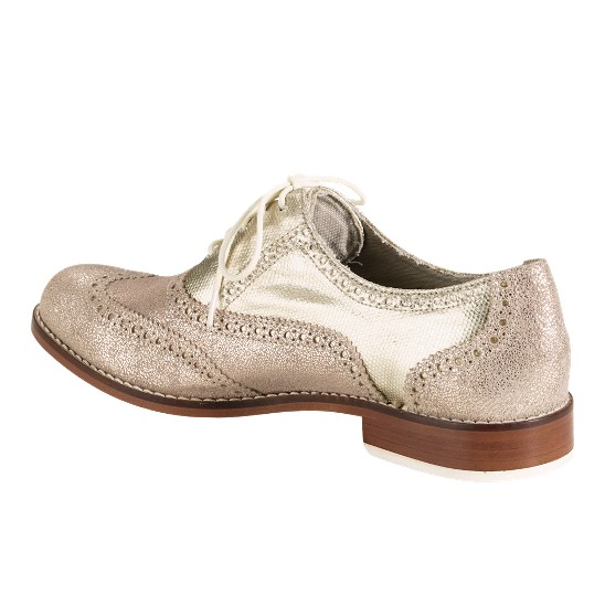 Cole Haan Skylar Oxford White Gold Metallic Outlet Online