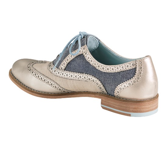 Cole Haan Skylar Oxford White Gold/Chambray/White Pine Linen Outlet Online