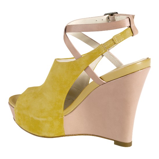 Cole Haan Air Gilda Open Toe Wedge Lichen Nubuck/Cove Outlet Online
