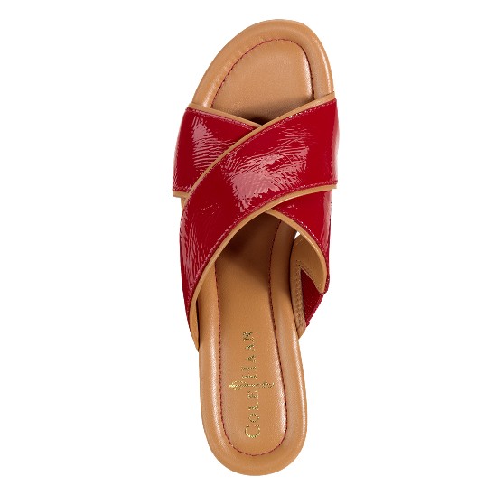 Cole Haan Air Britney Slide Tango Red Patent/Cork Outlet Online