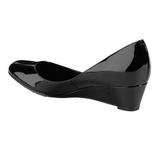 Cole Haan Air Talia Wedge 40 Black Patent Outlet Online