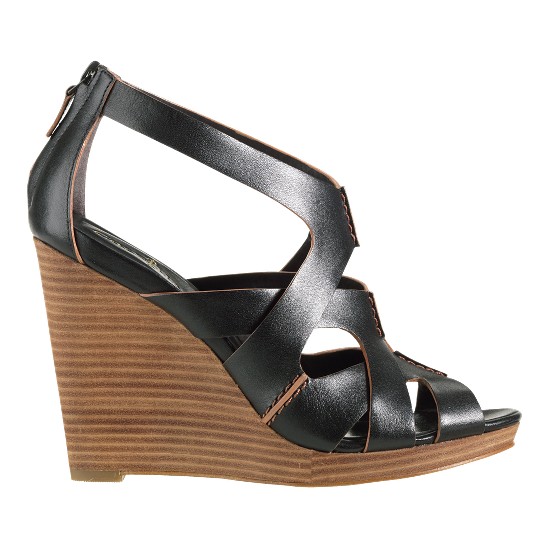 Cole Haan Air Kimry Open-Toe Wedge Black Outlet Online