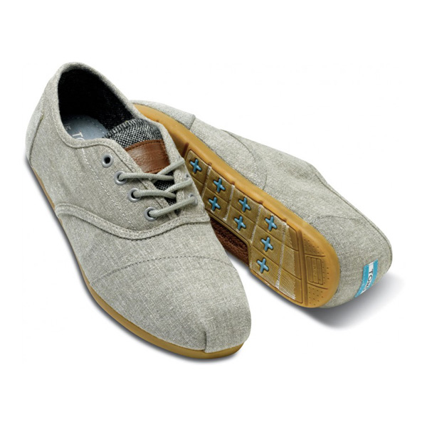 Toms Charcoal Grey Fleece Vegan Men Cordones Outlet Online