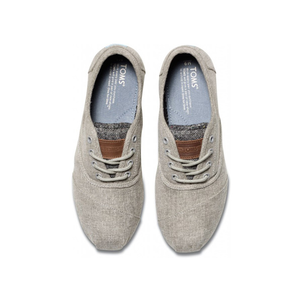 Toms Charcoal Grey Fleece Vegan Men Cordones Outlet Online