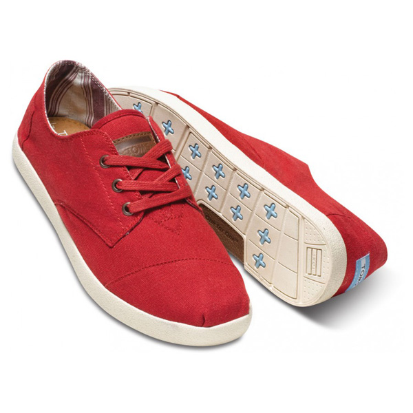 Toms Red Canvas Men Paseos Outlet Online