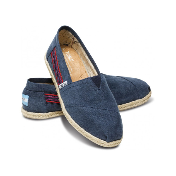 Toms Embroidered Navy Women Classics Outlet Online