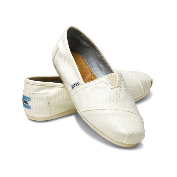 Toms Ivory Women Glitters Outlet Online