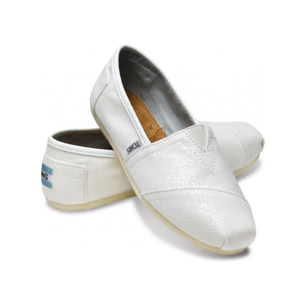 Toms Bridal White Women Glitters Outlet Online