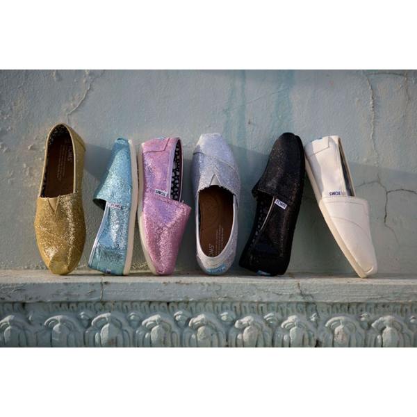 Toms Pink Women Glitters Outlet Online
