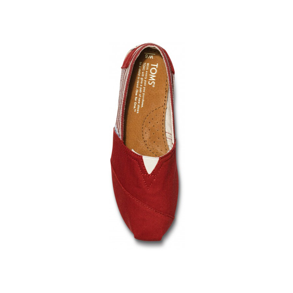 Toms University Red Rope Sole Women Classics Outlet Online