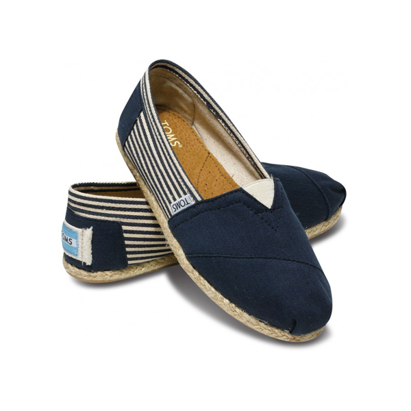 Toms University Navy Rope Sole Women Classics Outlet Online