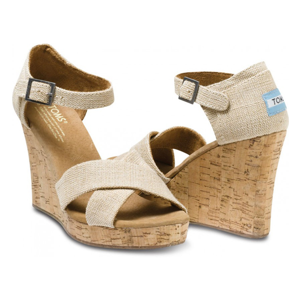 Toms Sierra Women Strappy Wedges Outlet Online